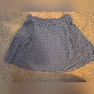 Navy Blue Floral Skirt